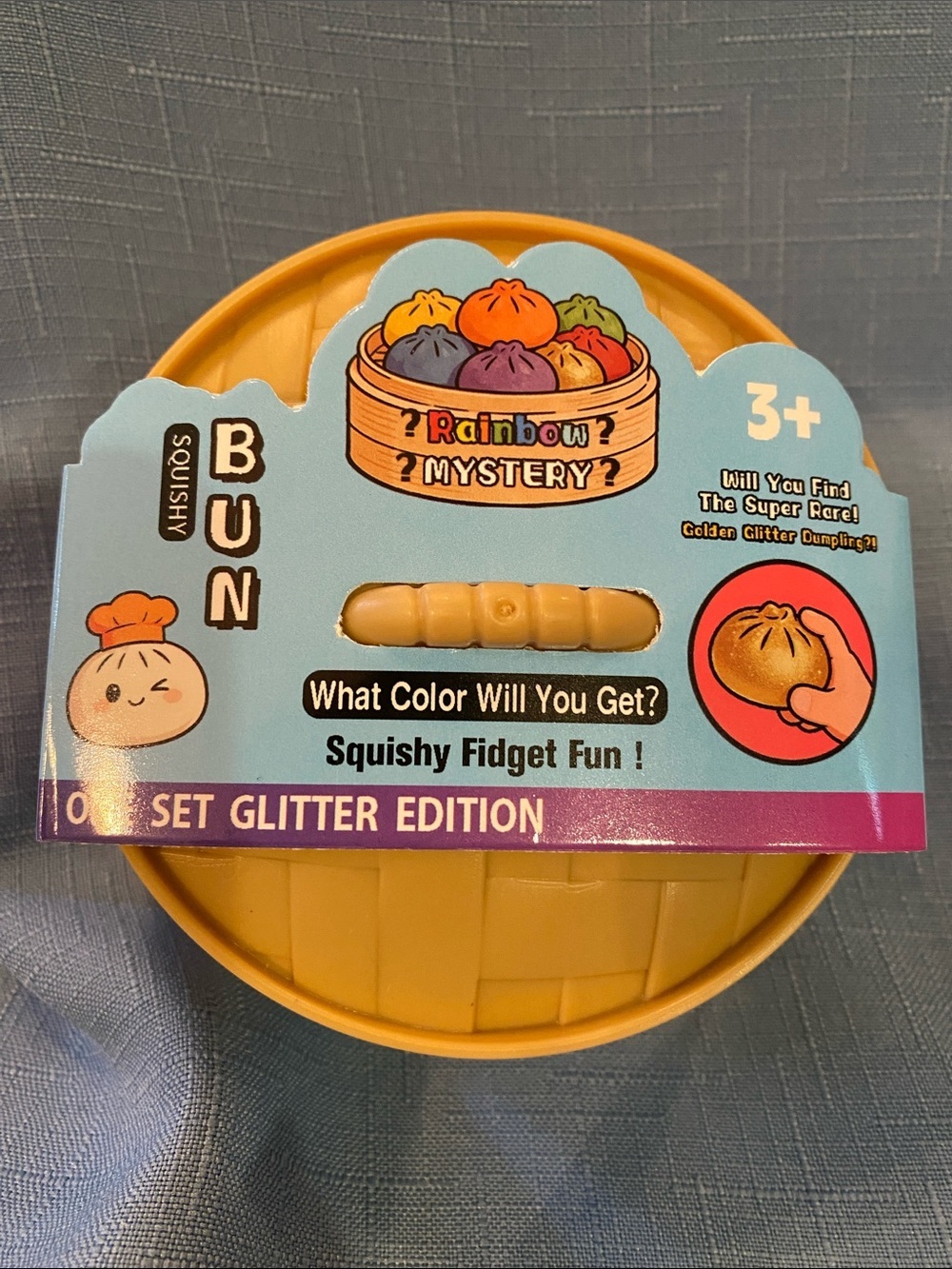 New Rainbow Glitter Mystery Squishy Dumpling Glitter Edition